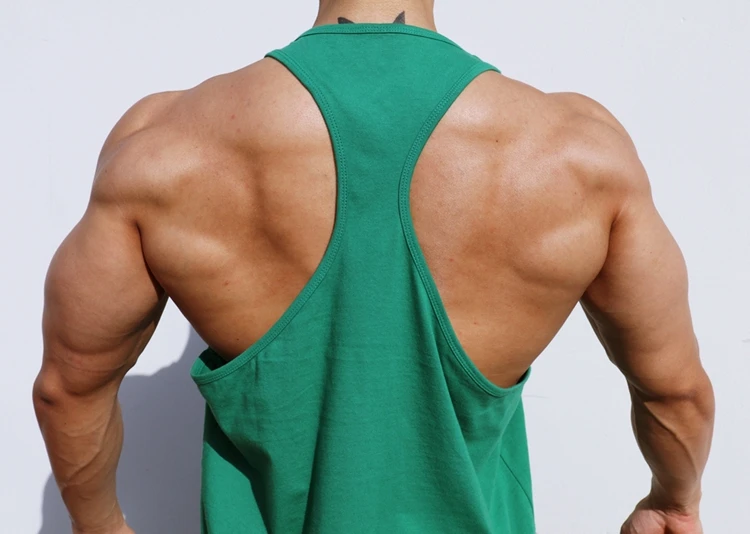 Быстросохнущие мужские майки большого размера с открытой спиной для бодибилдинга и фитнеса из хлопка с сублимационной печатью