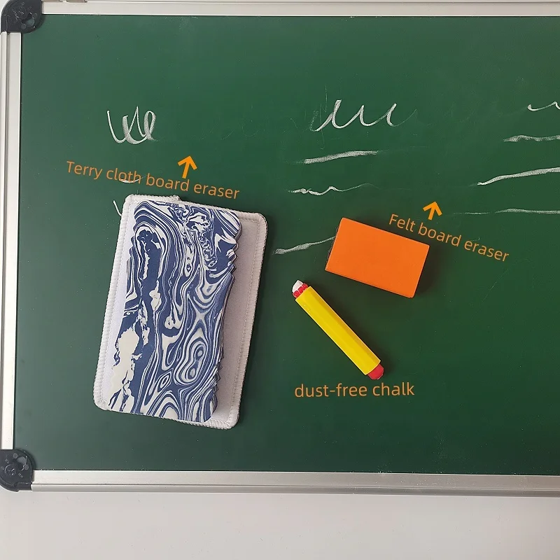 Microfiber terry cloth board eraser, can clean desk glass environmental whiteboard eraser blackboard erasers