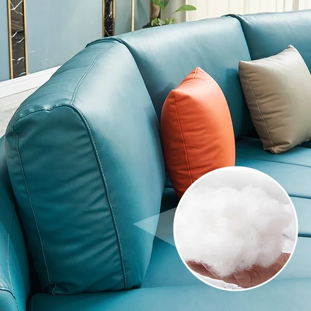 wholesale luxury living room furniture big round leather sofa modern design U shape large sofa set for villa and super big house