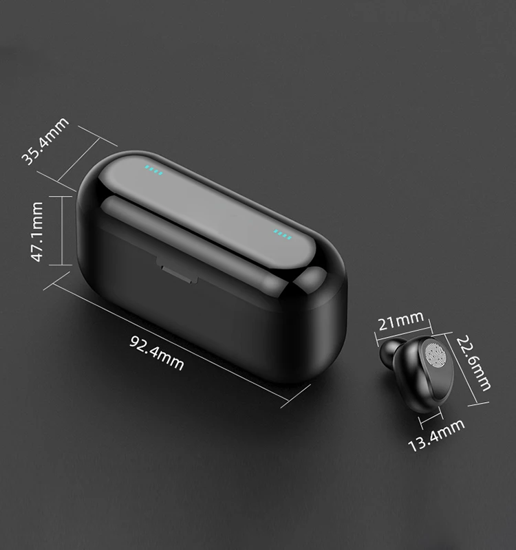 
Waterproof F9 Wireless Earphone Headphones TWS 5.0 Touch Control LED Power Display 2000mAh f9 earphone 5.0 In ear earbuds 
