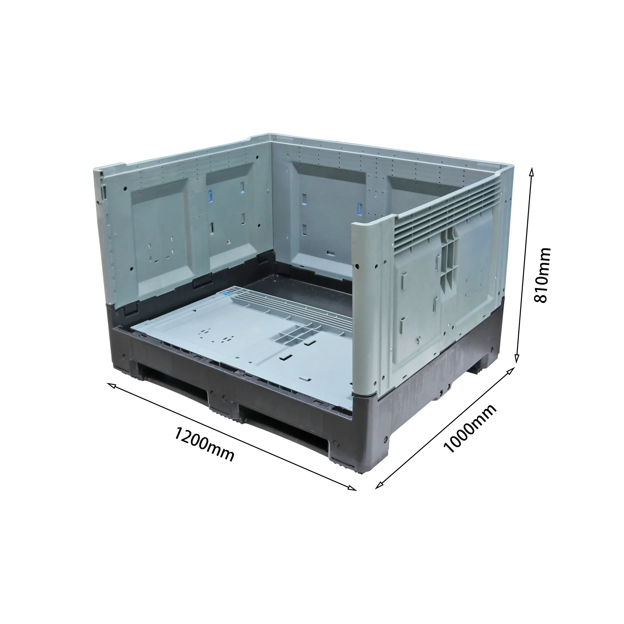 JOIN Heavy Storage Bulk Plastic Collapsible Pallet Box For Vegetables And Fruits