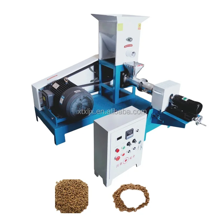 Xieli Machinery High-efficiency automatic pet bird fish and shrimp feed extruder.