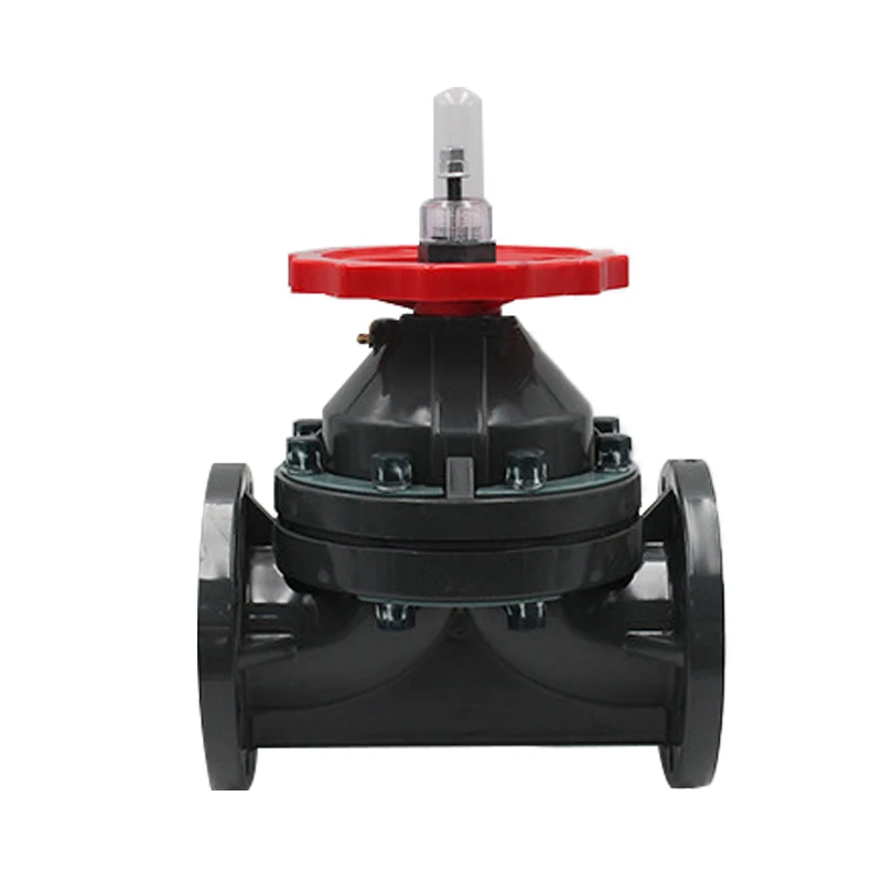 Заводская поставка, пластиковый диафрагменный клапан, Прочный переносной ручной фланец, ПВХ диафрагменный клапан на продажу