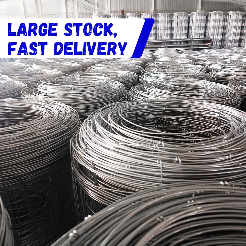 High Tensile Hot-Dipped Galvanized Steel Wire Mesh 1.0/1.2/2m Height & 50m Length for Livestock Farm Cattle Fence for Security
