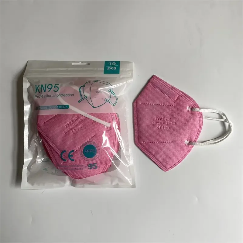 Good Quality KN95 Breathing Valve Face Mask Comfortable Earloop KN95 Mask box packing free logo customized