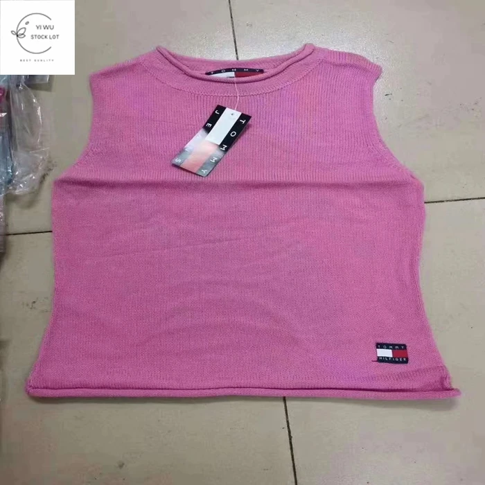  high quality stock lot sweat vest for women China Yiwu