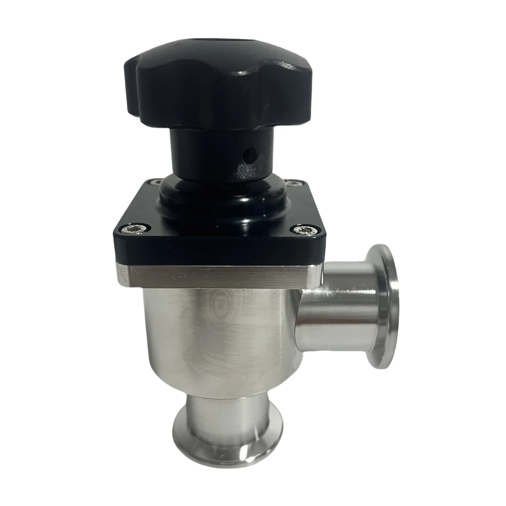 high performance for gas conduction manual drive vacuum block straight valve vacuum air valve