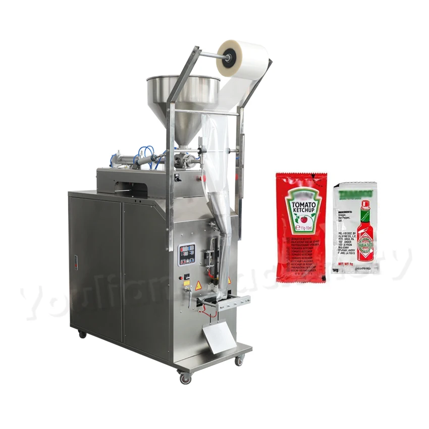 FYL-100 50ml100ml 300 мл вертикальный Соус Пасты масла Саше наполнения и упаковочная машина цена