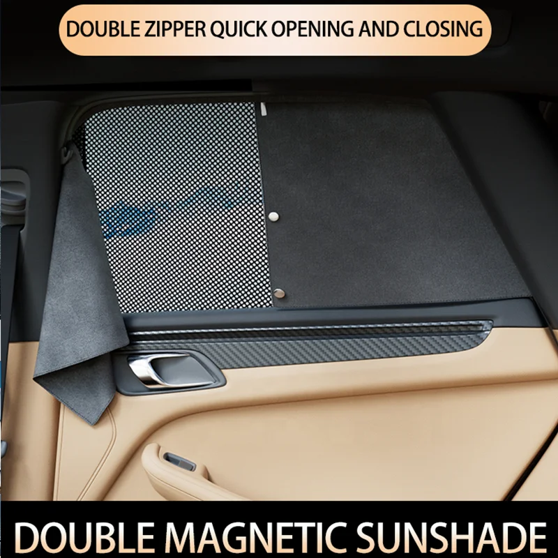 Customized Car Window Sunshade Black Nylon Anti UV Foldable High Quality Car Sunshade for Side Window