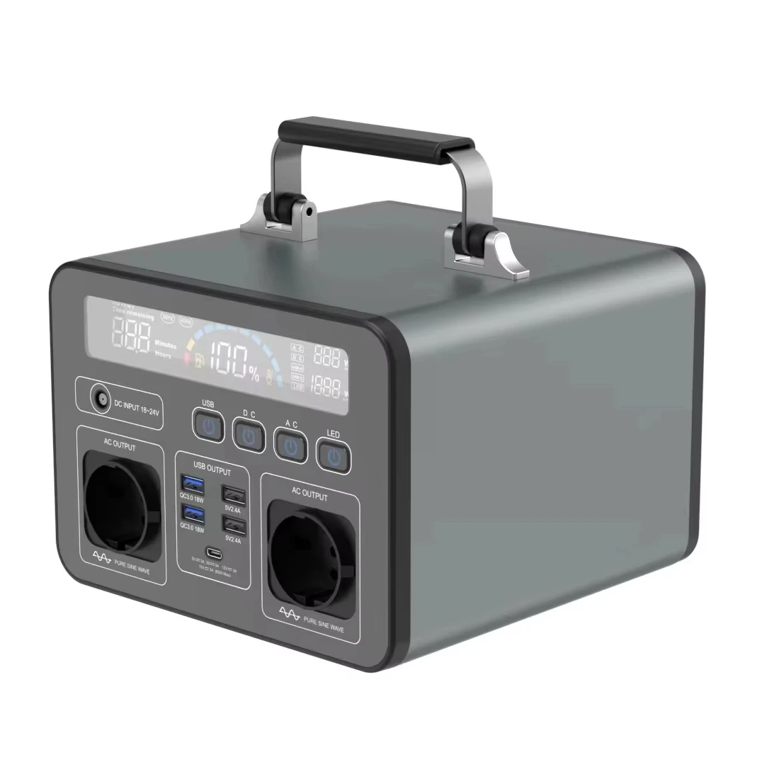Portable Large Capacity Power Bank, Laptop Multi-Interface Outdoor Emergency Power Supply Power Station