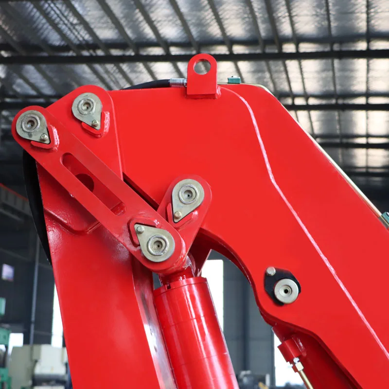 3 Ton High-Capacity Truck Mounted Crane Folding Knuckle with hydraulic winch