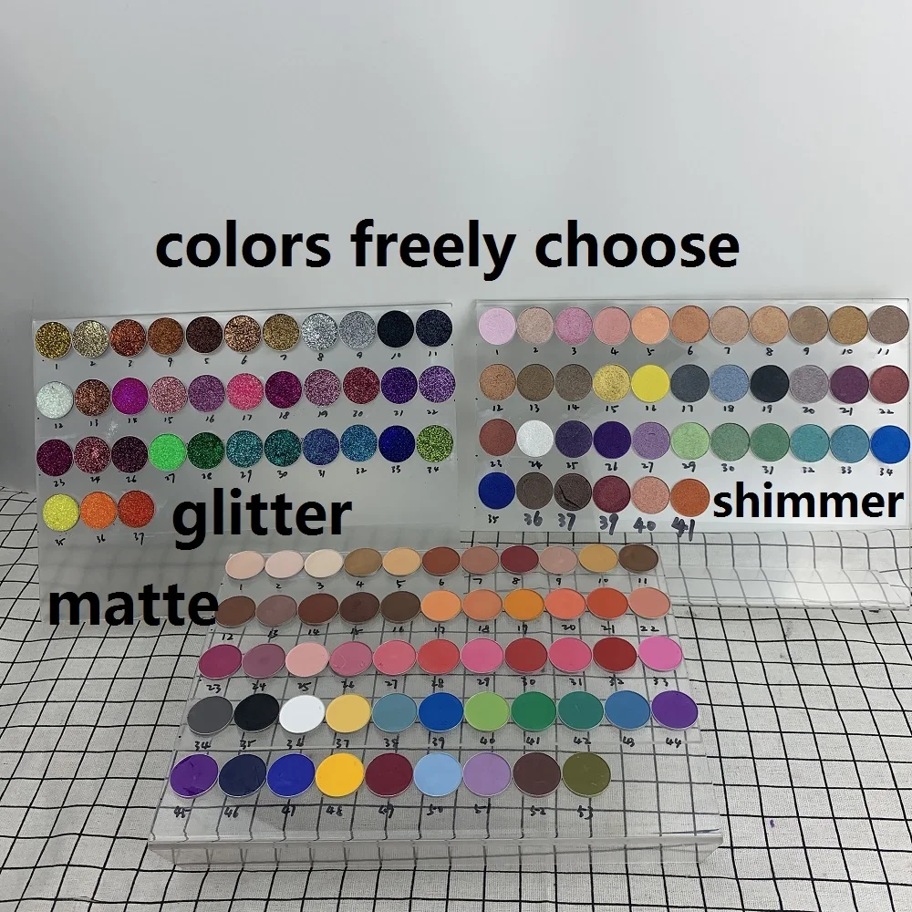 18 Color Custom high Pigment Glitter Eye Shadow  Makeup Palette Private Label  Matte Eyeshadow Palette