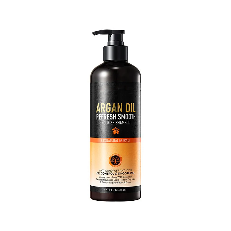 Natural Hair Care Argan Oil Growth Shampoo Conditioner Hair Mask Edge Control Set Dandruff Anti Hair Loss Shampoo