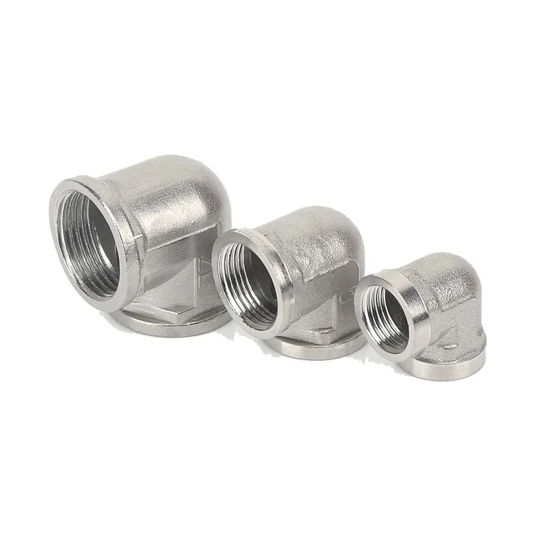 Прямая Заводская поставка Колено 90 градусов SS 1/2 & 304 F/M Npt/Bsp резьбовые фитинги Pip 316 дюйма