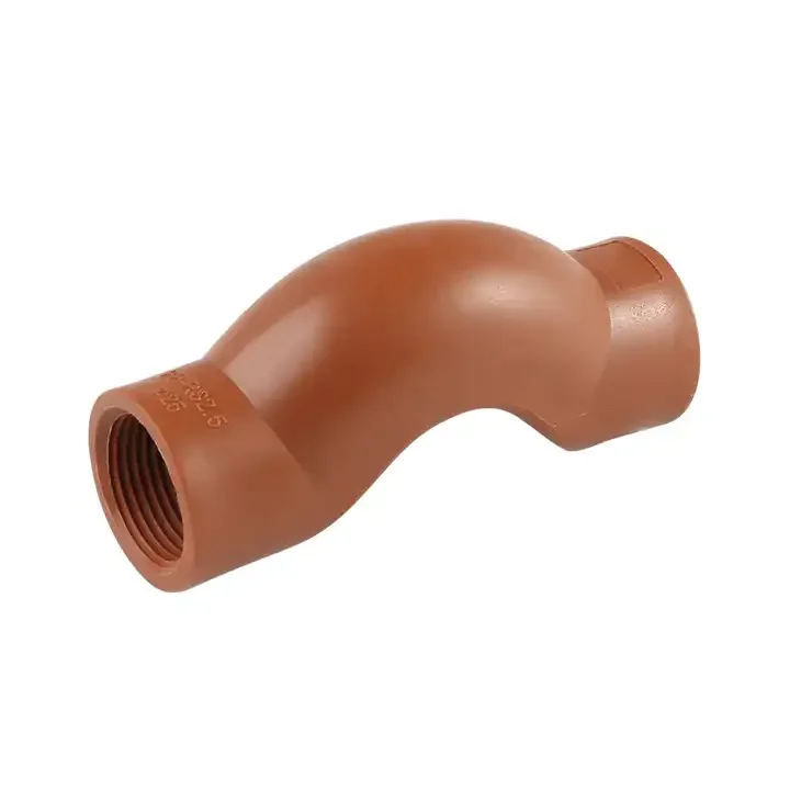 Best Selling Hot Cold Water Brown PPH Pipe Fittings PP Pipe 90 Degree Elbow