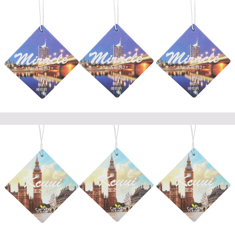 Scented Card Air Freshener / Sea Breeze / Hanging Air Freshener 3 Pack Fragrance Room Decoration