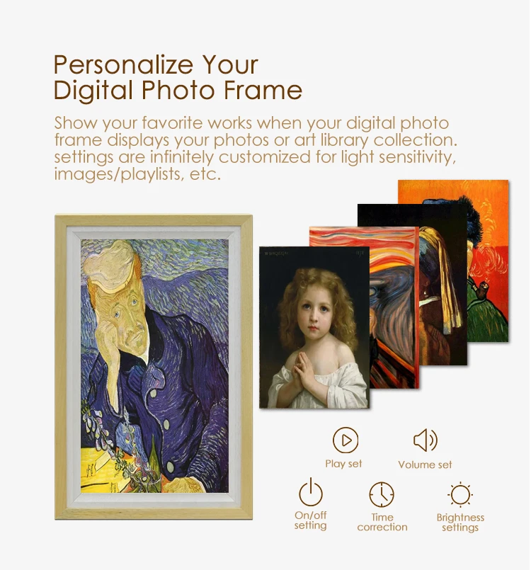 Nft Digital Frame Display 75 Inch Digital Picture Frame Large Nft Art Smart Digital Photo Frame