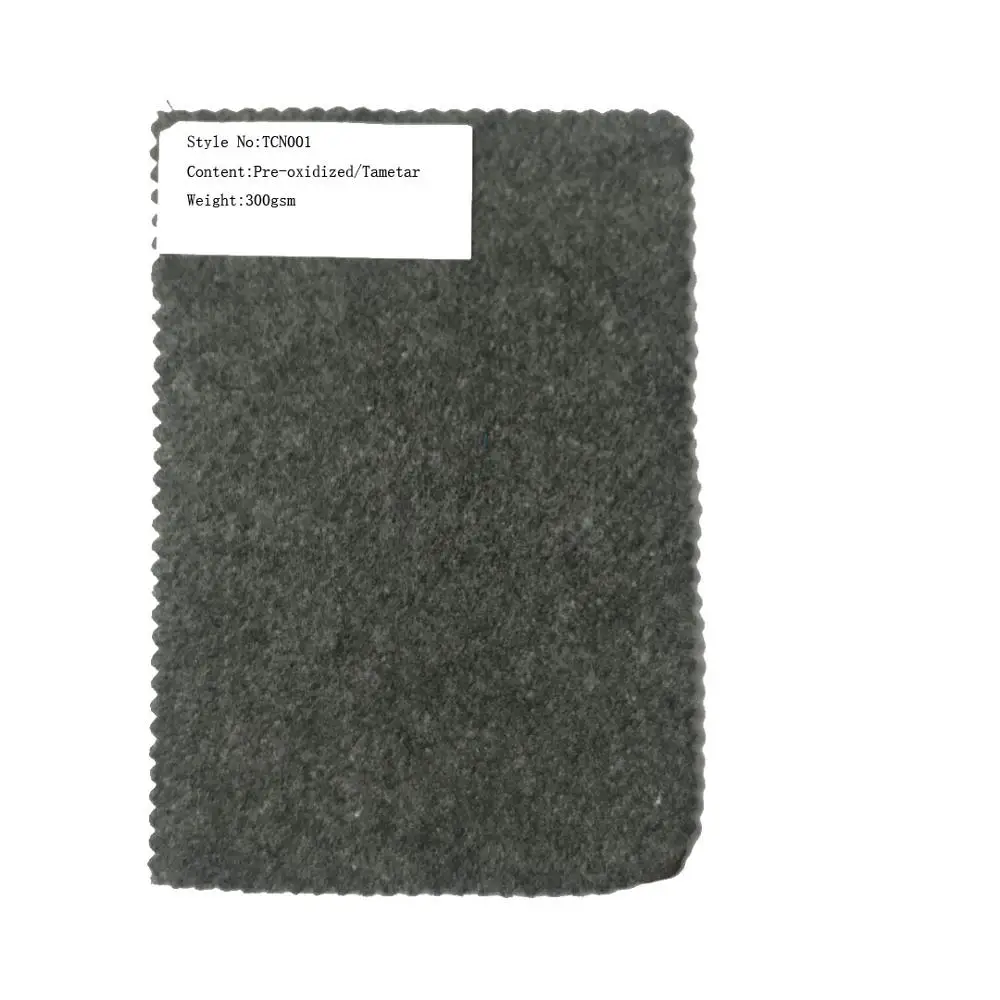 FR  heat resistant non woven fabric made by panox and meta aramid