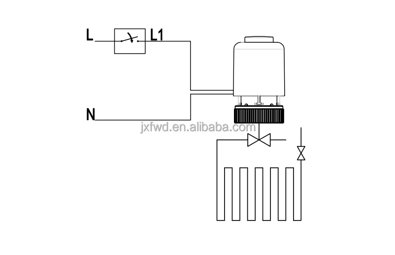Underfloor Heating Thermostatic Wax Actuator with Fire Protected Devices