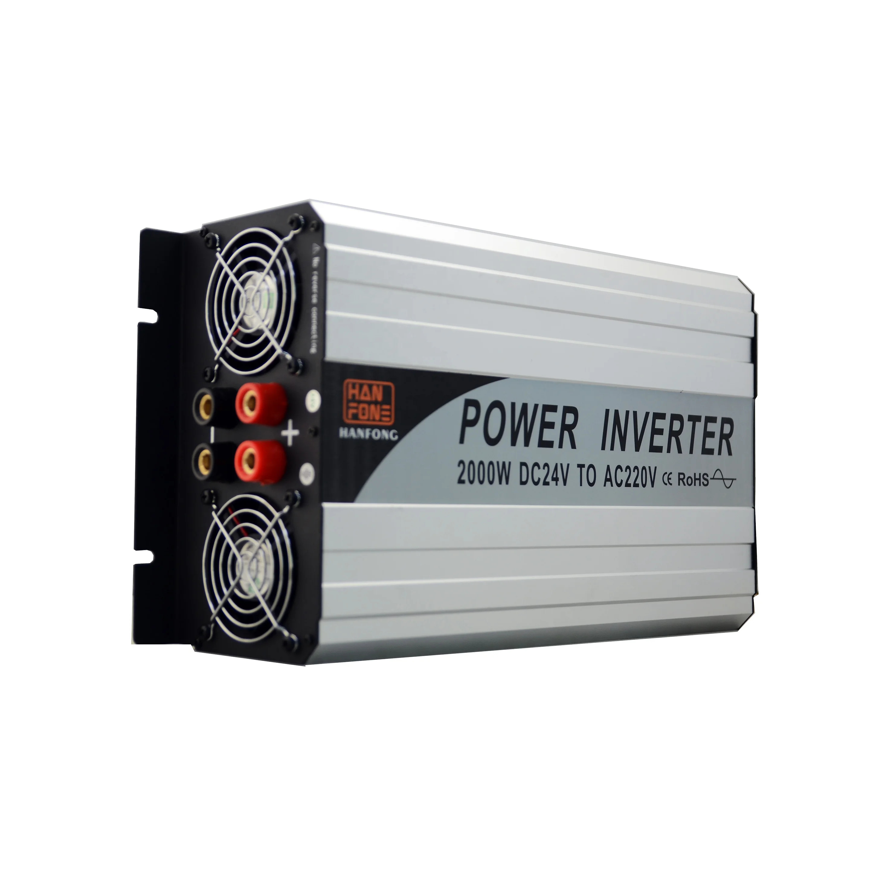 Hanfong 2KW 12V DC to 110 V/220V Pure Sine Wave Power Inverter With LCD Display  For Home RV and Off-Grid Solar Systems