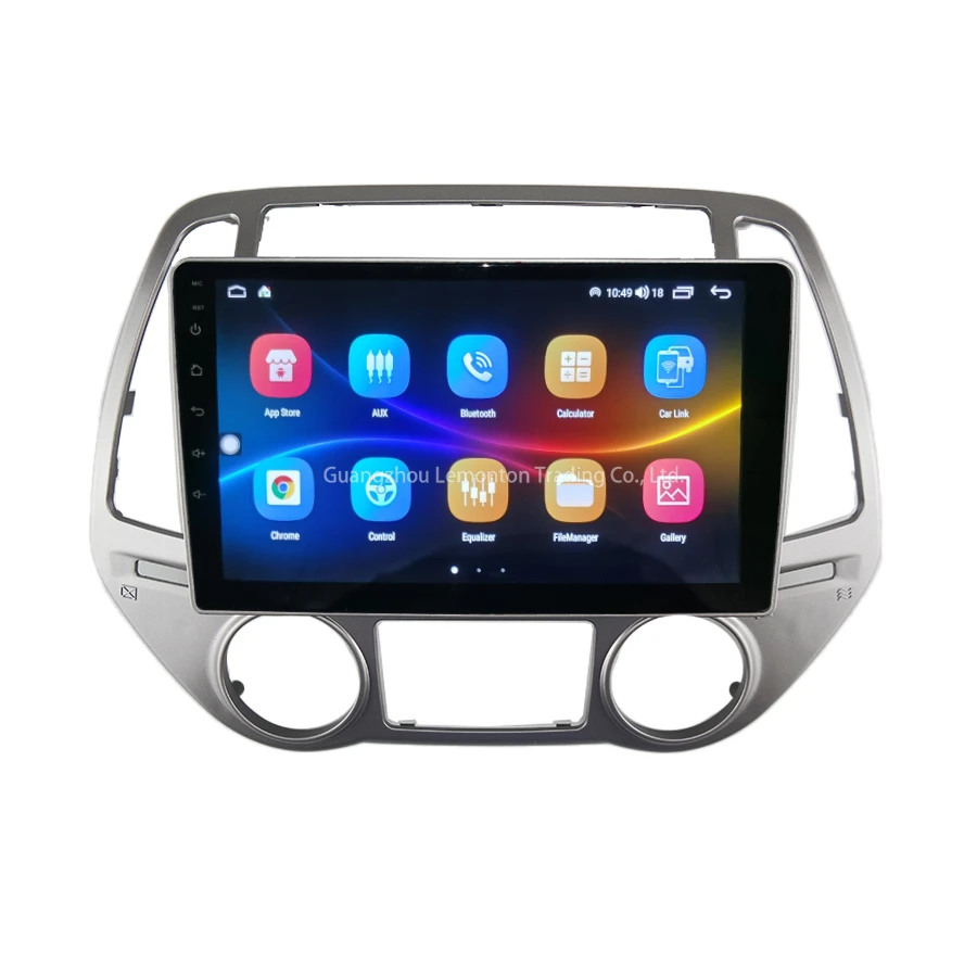 DVD Player Radio Android Car for 9inch Dvd Touch Screen Stereo HYUNDAI I-20 2012 Auto