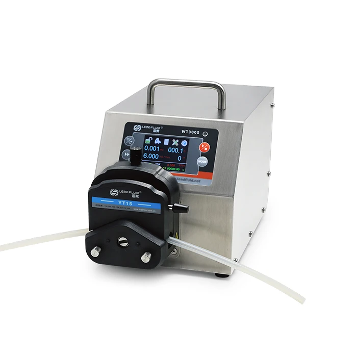 Lead Fluid LCD touch screen industrial squeeze hose peristaltic pump