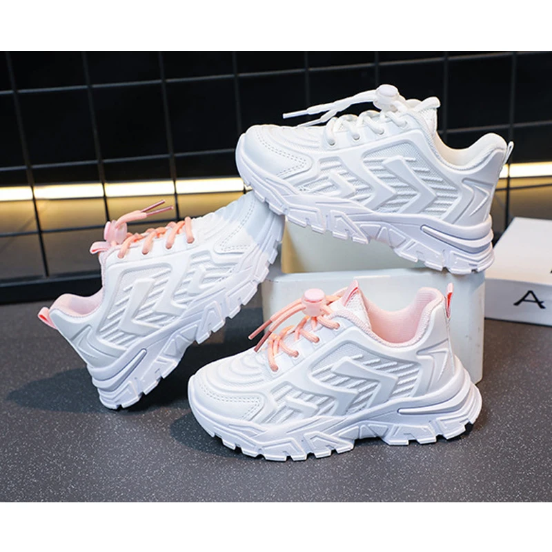 Wholesale Kids Sports Casual Shoes Children Student Tennis Running Walking Shoes Fashion Breathable Sneakers for Boys and Girls