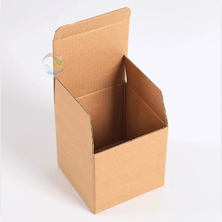 Custom Logo Kraft Paper Corrugated Board Cardboard Box for Cosmetic Cup Packaging for Household Products