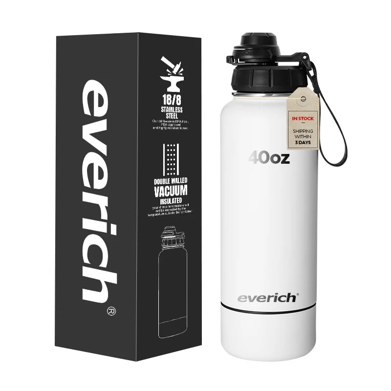 Best Selling 32oz 40oz Vacuum Wide Mouth Water Bottle with New Design Lid