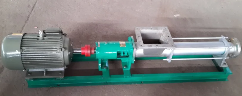 G series single screw pump with hopper Food delivery pump food grade pump