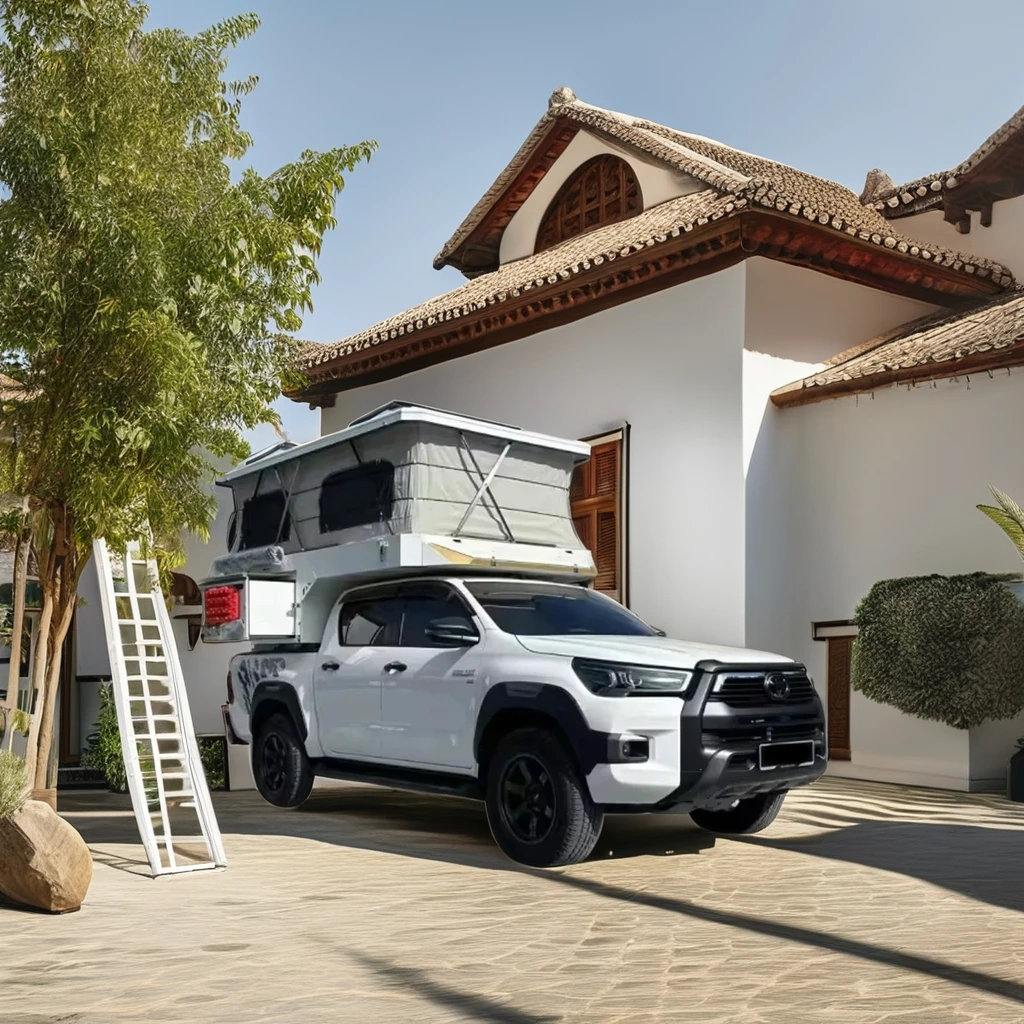 Ford Maverick Truck Cap Small Util Trailer Offroad Pick Up Slide-In Camper Van Motor Home Rv Caravan With Toilet