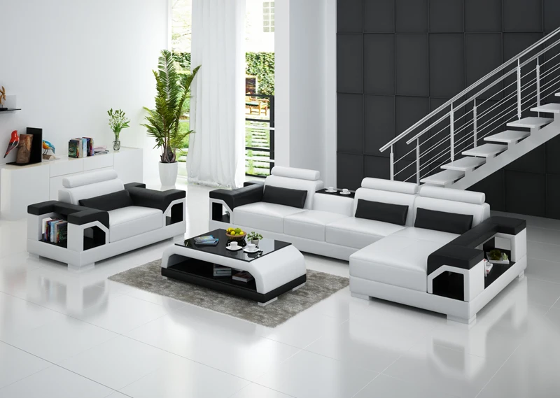 KEHUI Sectional Sofa Recliner Corduroy for Set Shaped Seat Couch with Reclining Beige Chaise Velvet Cloud Fabric Sectional Sofa