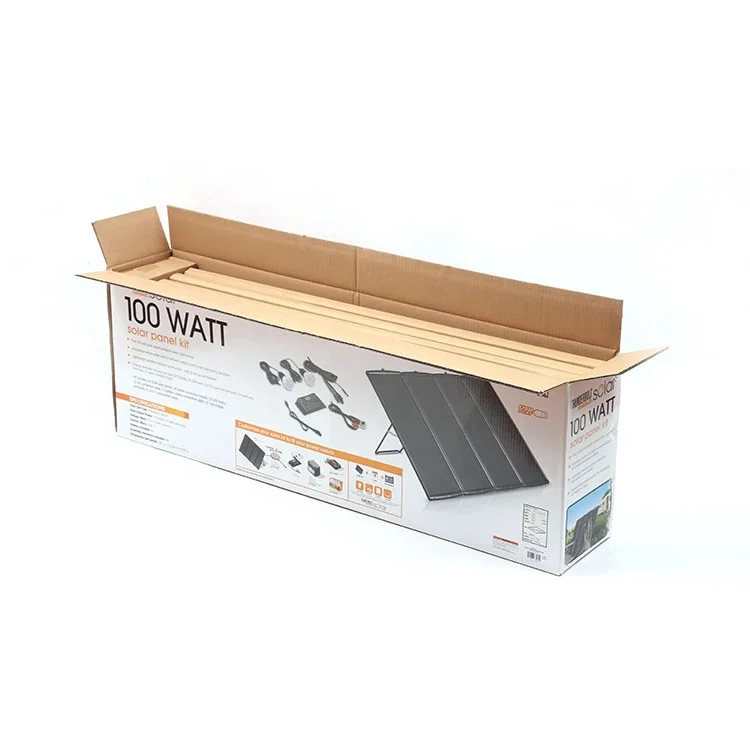 portable battery charger sunpower flexible solar panels for mobile homes with 12V rechargeable battery