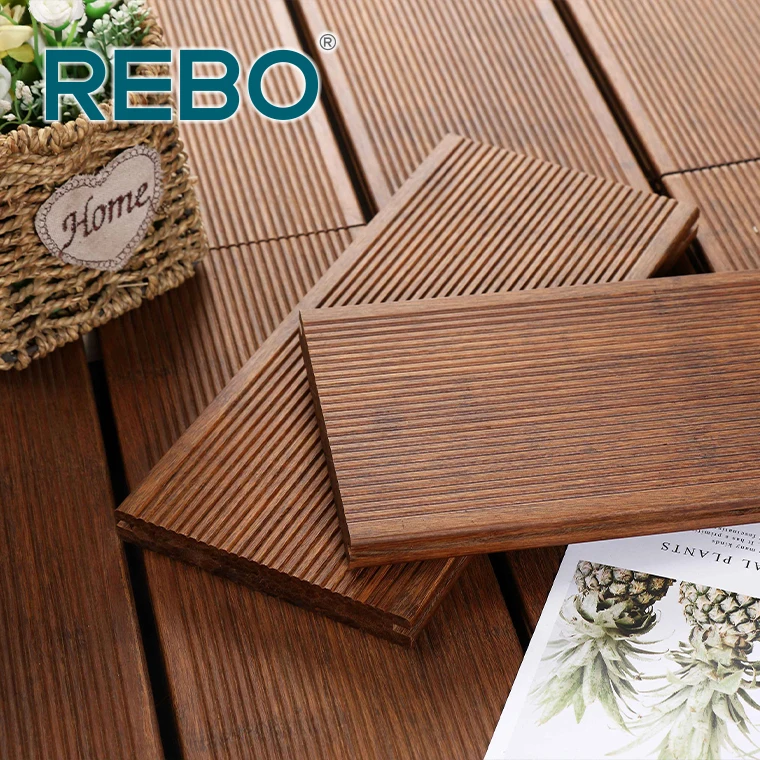 Cheap balcony waterproof outdoor bamboo floor covering