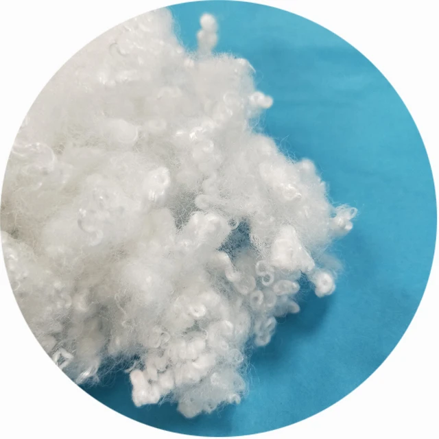 polyester fiber recycle hollow silicone 6dx64mm for wadding/ padding