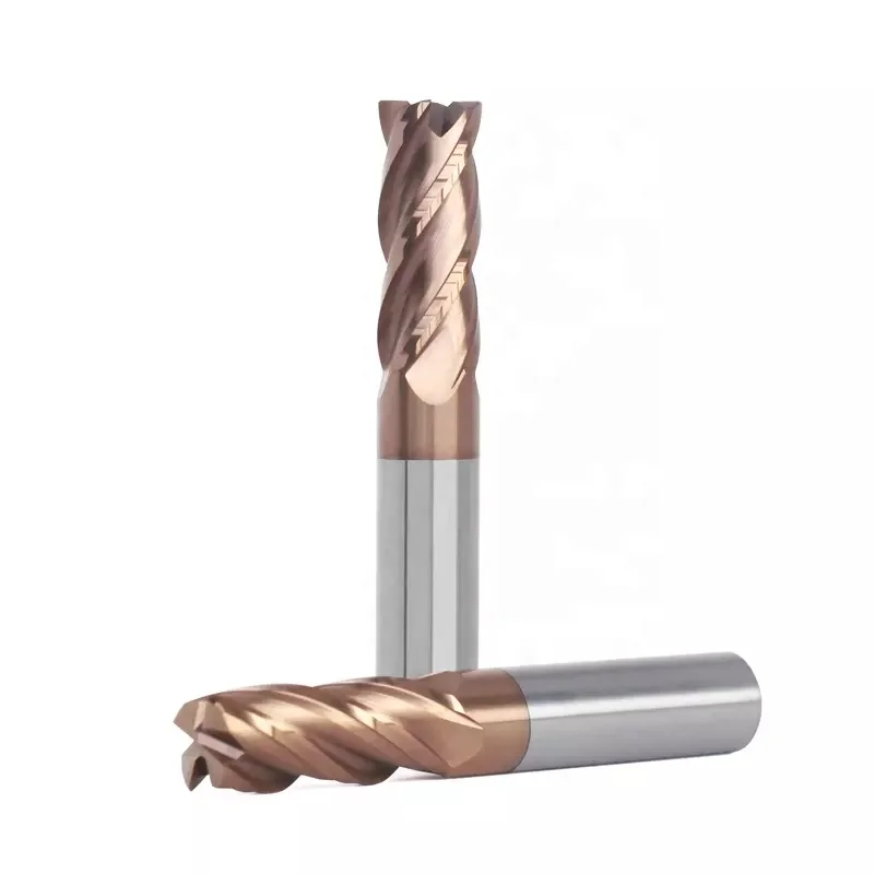 2022 promotion OEM Factory carbide diamond coated milling tools for stainless steel 4 mm long reach Square Flat End Mills