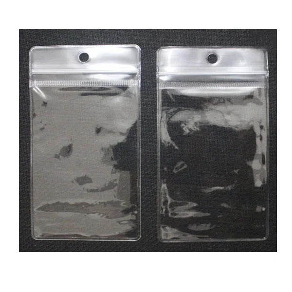 Customized packaging logo printing glossy matt botton or zipper lock soft vinyl pvc bag