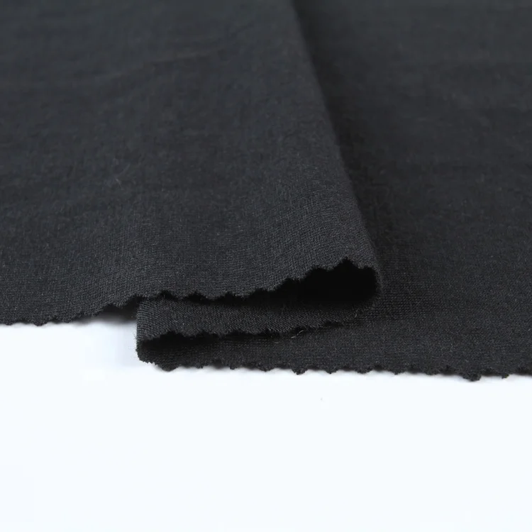 Самые популярные трикотажные дышащие черные Стрейчевые Трикотажные изделия из полиэстера и вискозы