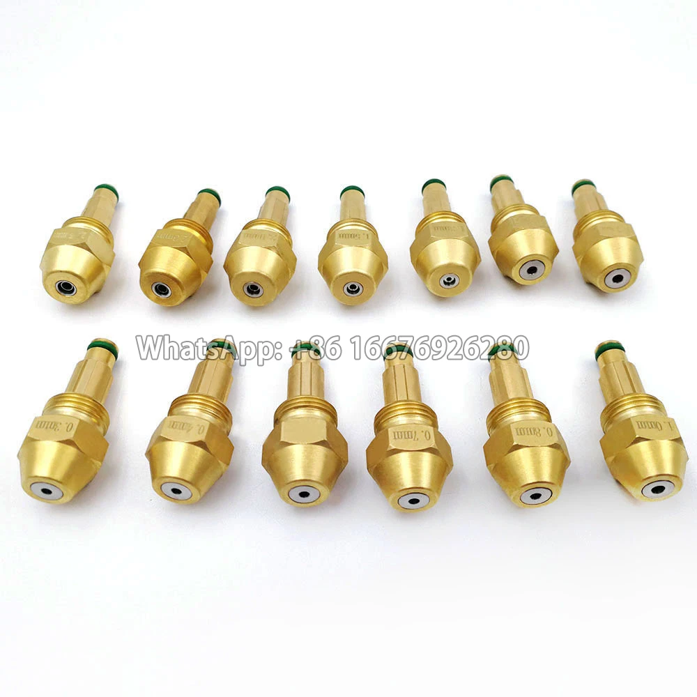 Hot Sale Brass Waste Oil Spray Nozzle Oil Boiler Nozzle Tip without Adapter Large Flow Jet Flame Siphon Cone Nozzle