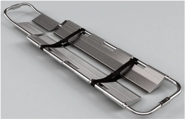 Ambulance stretcher Hospital furniture Aluminum Alloy Folding Scoop Stretcher