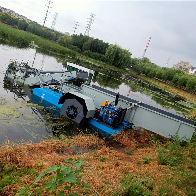Уборочный комбайн для воды речной мусор мойка лодка
