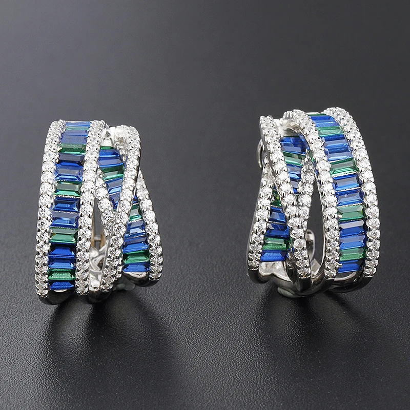 Женские серьги с 925 из серебра 18 карат