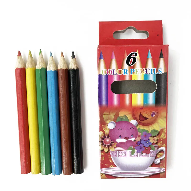 Bulk Price Mini Color Pencil Set Wholesale, Wholesale Children Color Pencil Wooden
