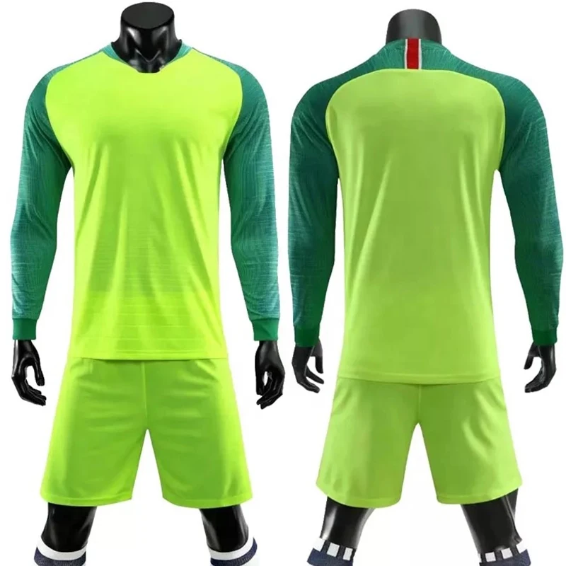 Wholesale Best Quality Brazil Polyester Football Jerseys Quick Dry Long Sleeve Soccer Jersey/
