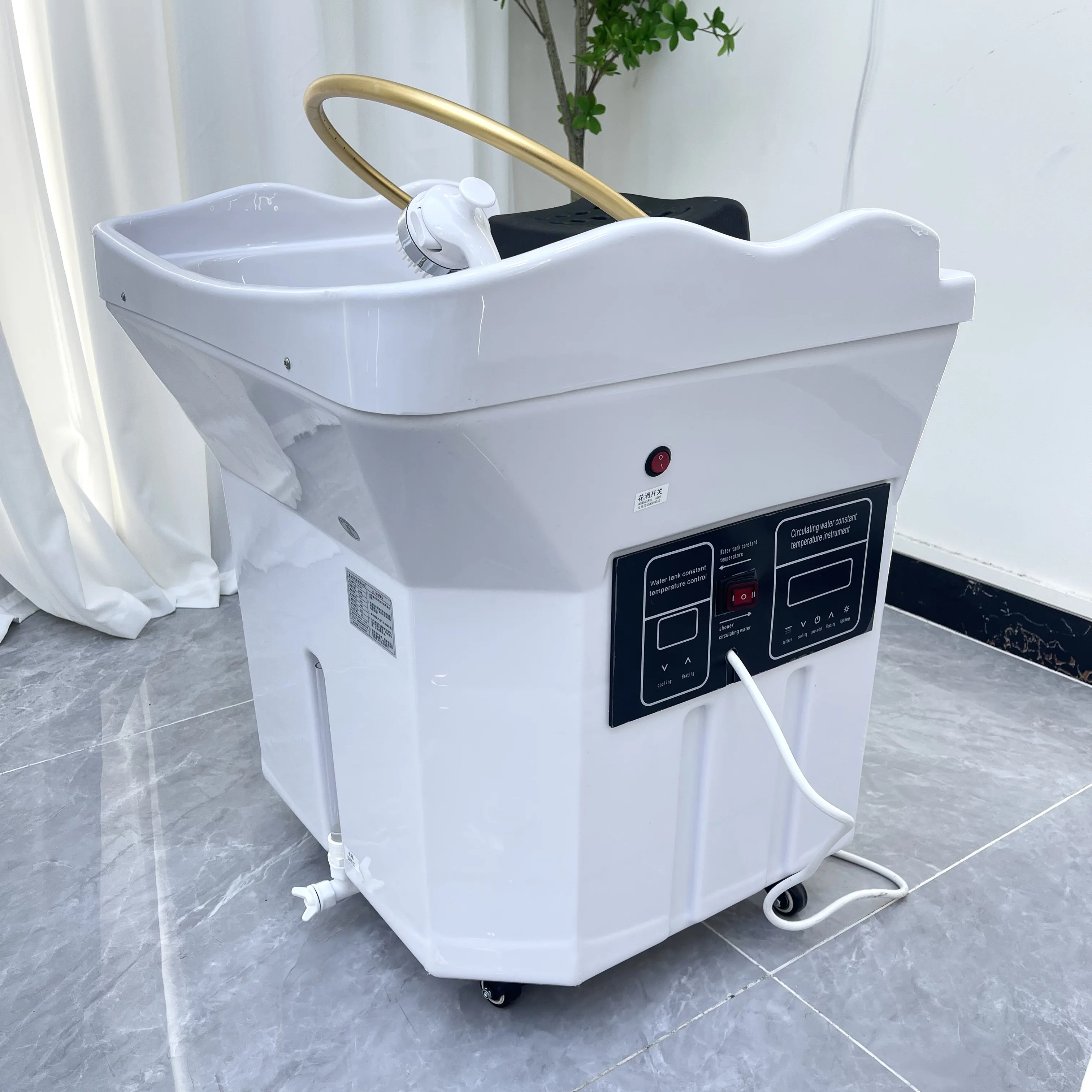 Hot Sell  Shampoo Bowl Sink With Water Tank Hair Washing Head SPA Machine No Need Pipe  Connection