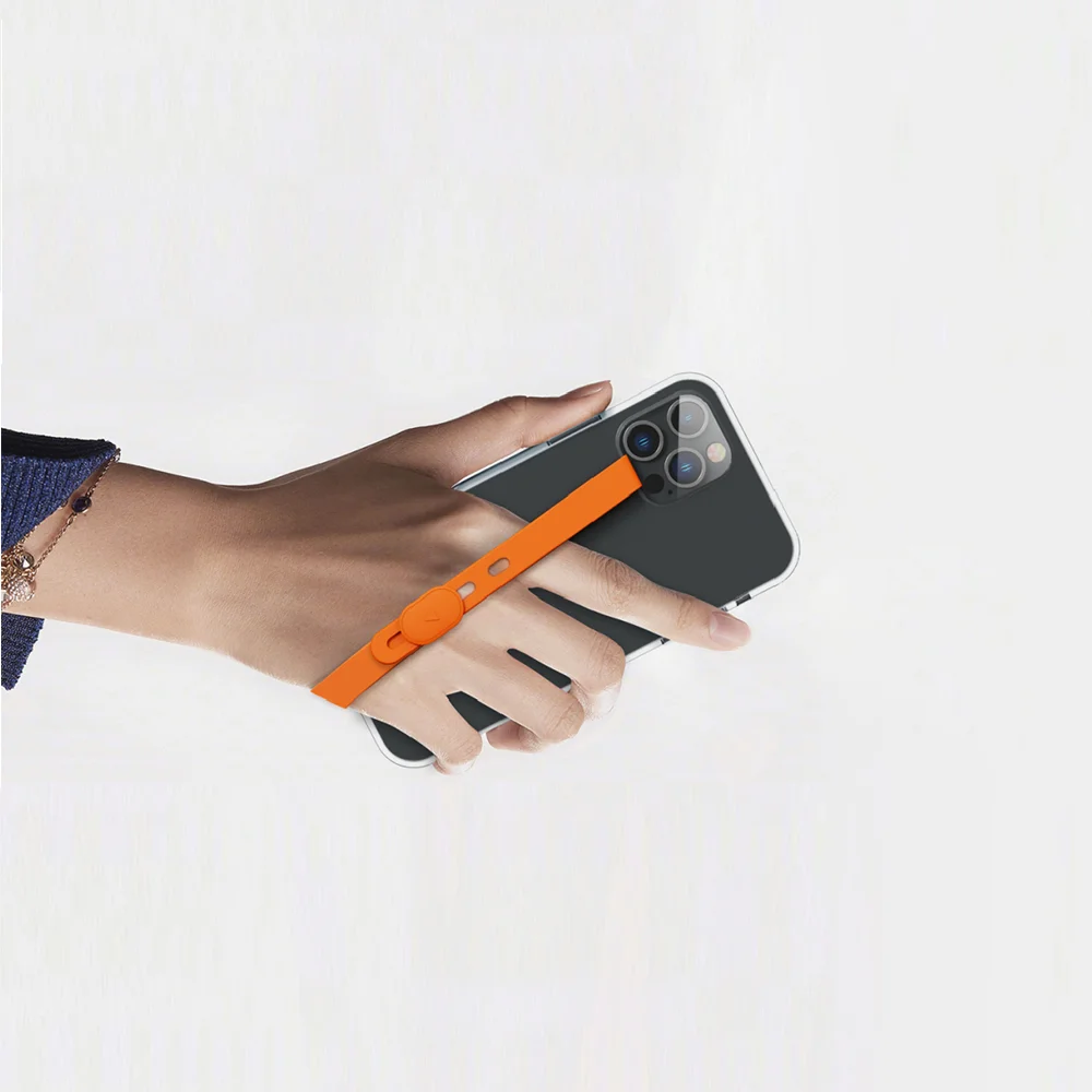 Противоударный Регулируемый эластичный силиконовый ремешок на запястье универсальный ремешок для рук ультратонкий держатель для пальцев ремешок для телефона для iphone чехол