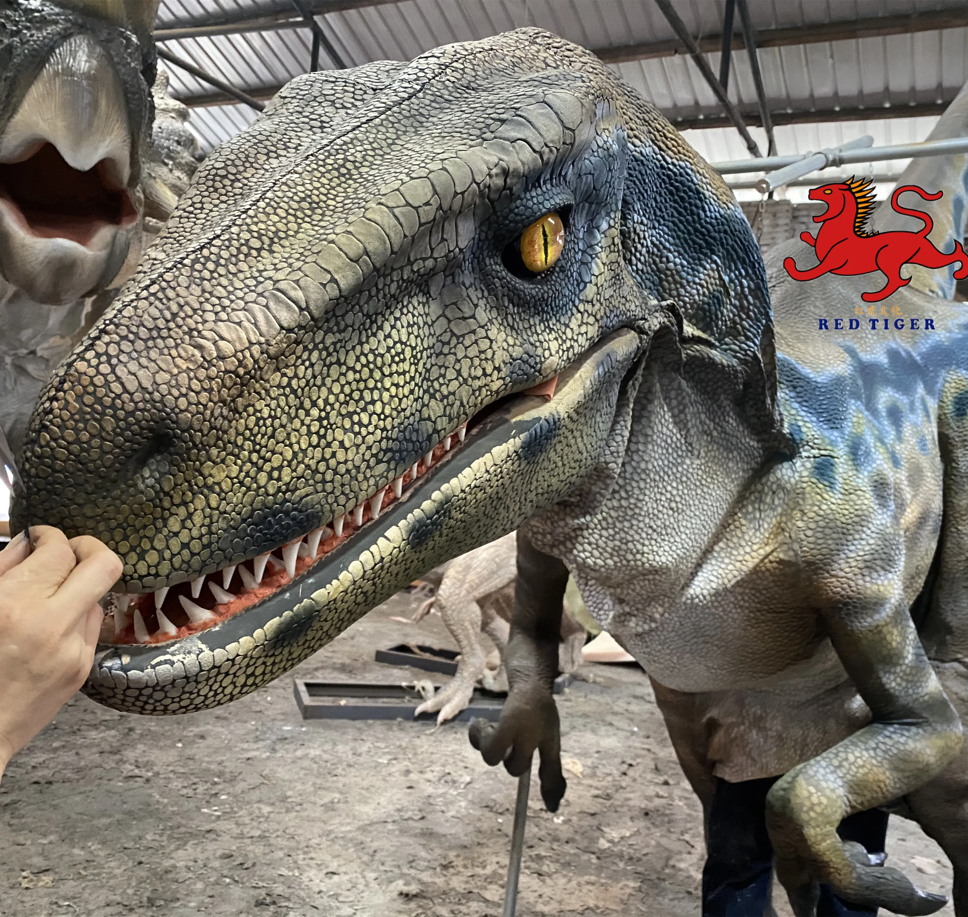 Customized Walking dinosaur costume blue costume
