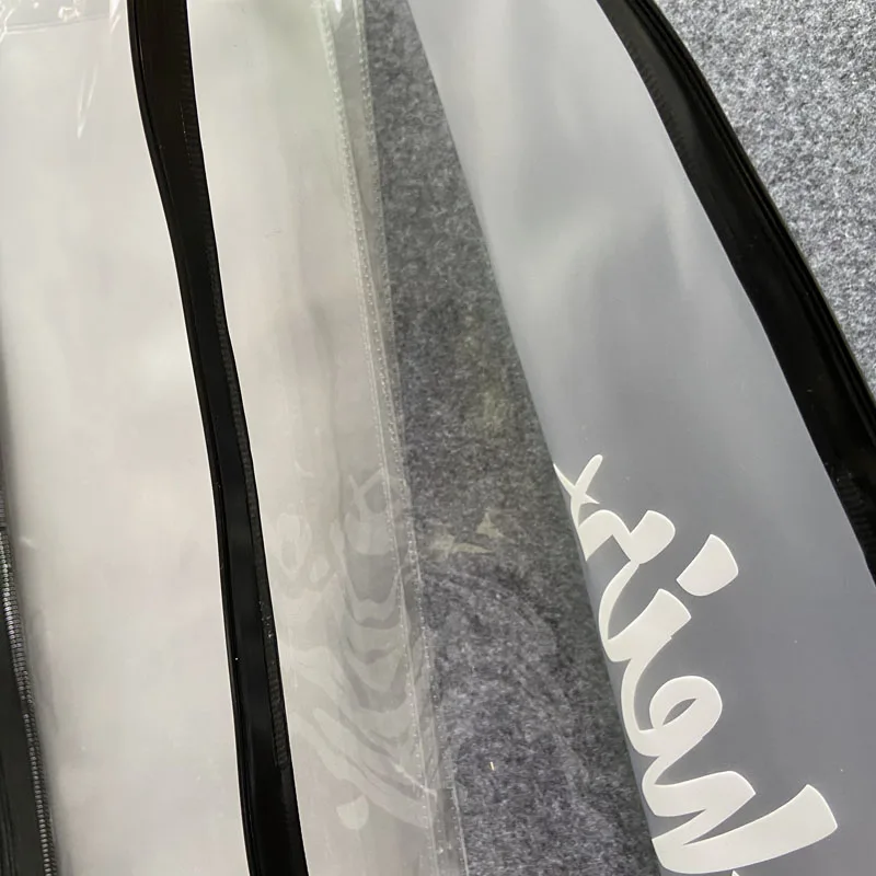 Custom Logo Hair Packaging Bags PVC Hair Extension Packaging Zipper Bags Package Screen Printing Custom Size Accepted Recyclable