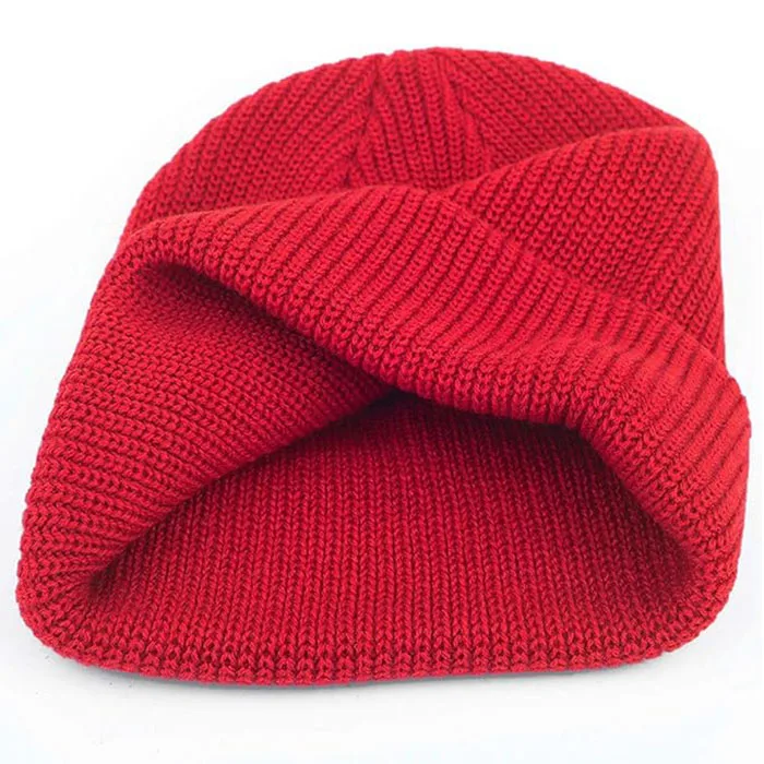 Slouchy Winter Knitted Caps Soft Warm Ski Hat Knit Beanie Hat with Smile Face for Men/Women