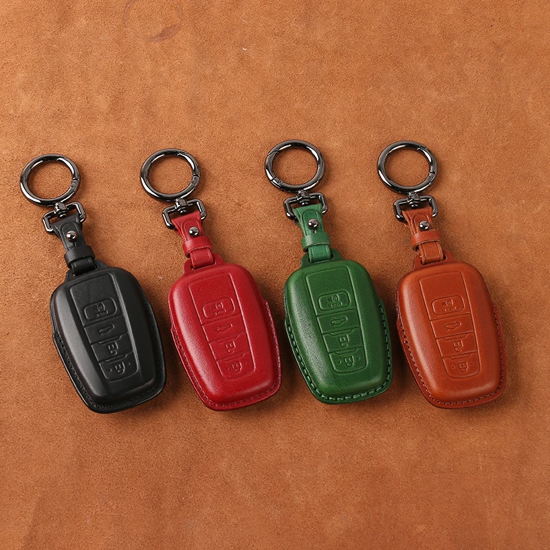 SweetPig Best selling  car key case shell customize design genuine leather car key case cover